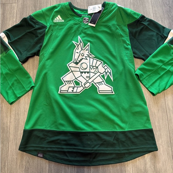 NHL Adidas Arizona Coyotes St Patrick's Day Authentic Hockey